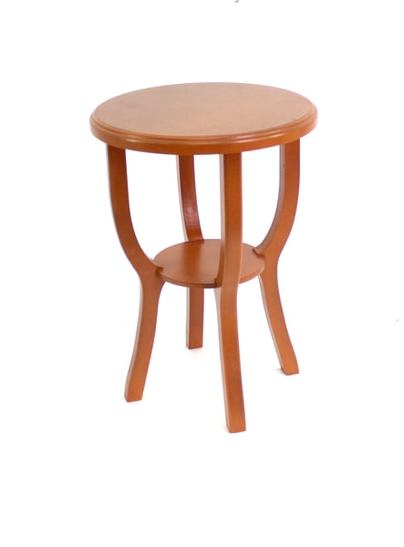 24 X 18 X 18 Bright Orange Country Cottage Style Wooden Stool