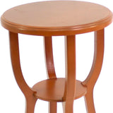 24 X 18 X 18 Bright Orange Country Cottage Style Wooden Stool