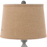 15 x 12 x 25.75 Gray Country Cottage Castle - Table Lamp