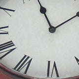 7 x 7 x 22 Red Vintage Metal Clock Base - Table Lamp