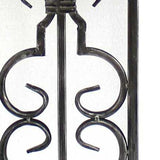 5.5 x 9.25 x 28.75 Gray Industrial With Stacked Metal Pedestal - Table Lamp