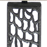5 x 8 x 28.75 Silver Metal With Multi Mini Grotto Pattern - Table Lamp