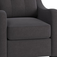 30' X 31' X 35' Gray Linen Upholstery Chair