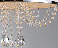 'Hera' Shaded Crystal-detailed 4-light Chandelier