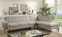 111' X 80' X 33' Black PU Sectional Sofa