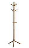 16.25" x 16.25" x 69" Oak Solid Wood  Coat Rack