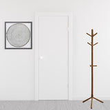 16.25" x 16.25" x 69" Oak Solid Wood  Coat Rack
