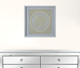 White and Natural Paper Cutout Shadow Box