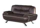 40" Brown Sleek Leather Recliner Chair