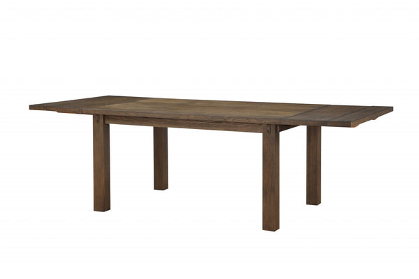 42" X 96" X 30" Dark Oak Wood Dining Table