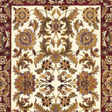 9' x 13'  Polypropylene Ivory or Red Area Rug