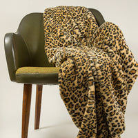50" x 60" Burke Leopard Fur   Throw