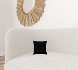Set of 2 Black Brushed Twill Decorative Throw Pillow Covers