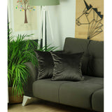 Set of 2 Chocolate Brown Velvet Decorative Throw Pillow Covers