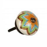 1.5" x 1.5" x 1.5" Ceramic Metal Multicolor 12 Pack Knob