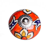 1.5" x 1.5" x 1.5" Ceramic Metal Multicolor 12 Pack Knob