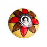 1.5" x 1.5" x 1.5" Ceramic Metal Multicolor 12 Pack Knob