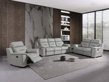 41" Grey Fascinating Leather Reclining Chair.