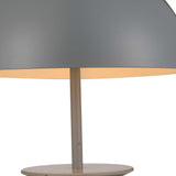 16 X 16 X 16 Grey Aluminum Table Lamp