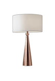 Black Metal Tapered Base Table Lamp