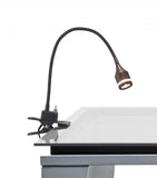 Matte Black Metal LED Adjustable Clip Lamp
