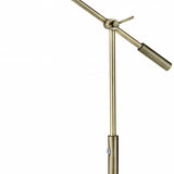 Sleek Brass Metal Adjustable and Dimmable LED Desk Lamp