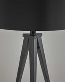 Treble Black Metal Table Lamp