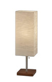 Wildside Paper Shade with Walnut Wood Table Lamp
