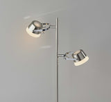 Hollywood Spotlight Brushed Steel Metal LED Table Lamp