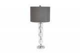 Set of Two Metal 3 Ball Glass Table Lamps