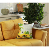 Set of 4 Square Autumn Vibes Sunflower Pillow Covers