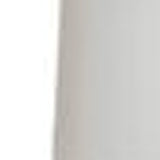 Brown Washed Wood Finish Table Lamp with White Linen Shade