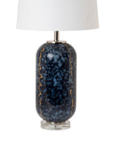 Set of 2 Artsy Blues Glass Table Lamps