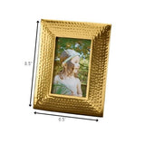 4" x 6" Hammered Golden Picture Frame