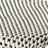 Black and White Rattan Counter Stool
