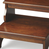 Handcrafted Chestnut Burl Step Stool