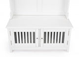 Borya White Hall Tree with Storage