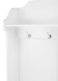 Borya White Hall Tree with Storage