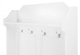 Borya White Hall Tree with Storage