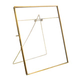 XL Gold Metal Vertical Glass Frame