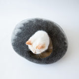 Shades of Gray Cat Cave Bed