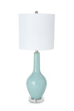 Set of 2 Aqua Modern Acrylic Table Lamps