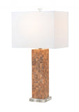 Set of 2 Coastal Sand Mother of Pearl Table Lamps
