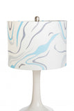 Set of 2 White Contemporary Table Lamps