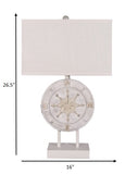 Set off 2 Beige Nautical Compass Table Lamps