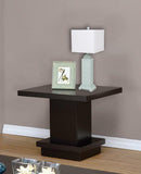 Set of 2 Powder Blue Slatted Table Lamps with Square Shade