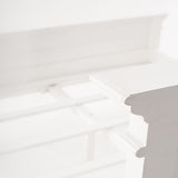 Classic White Panel Queen Size Bed