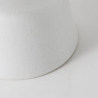 11" White Contempo Deco Ceramic Vase
