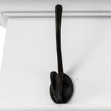Classic White Wood Eight Hook Hanging Coat Rack