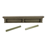 Rustic Antiqued Green Eight Hook Hanging Coat Rack
